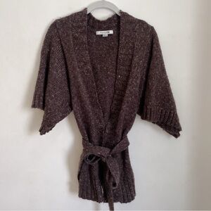 Forever 21 Brown Cardigan With Tie Waist
